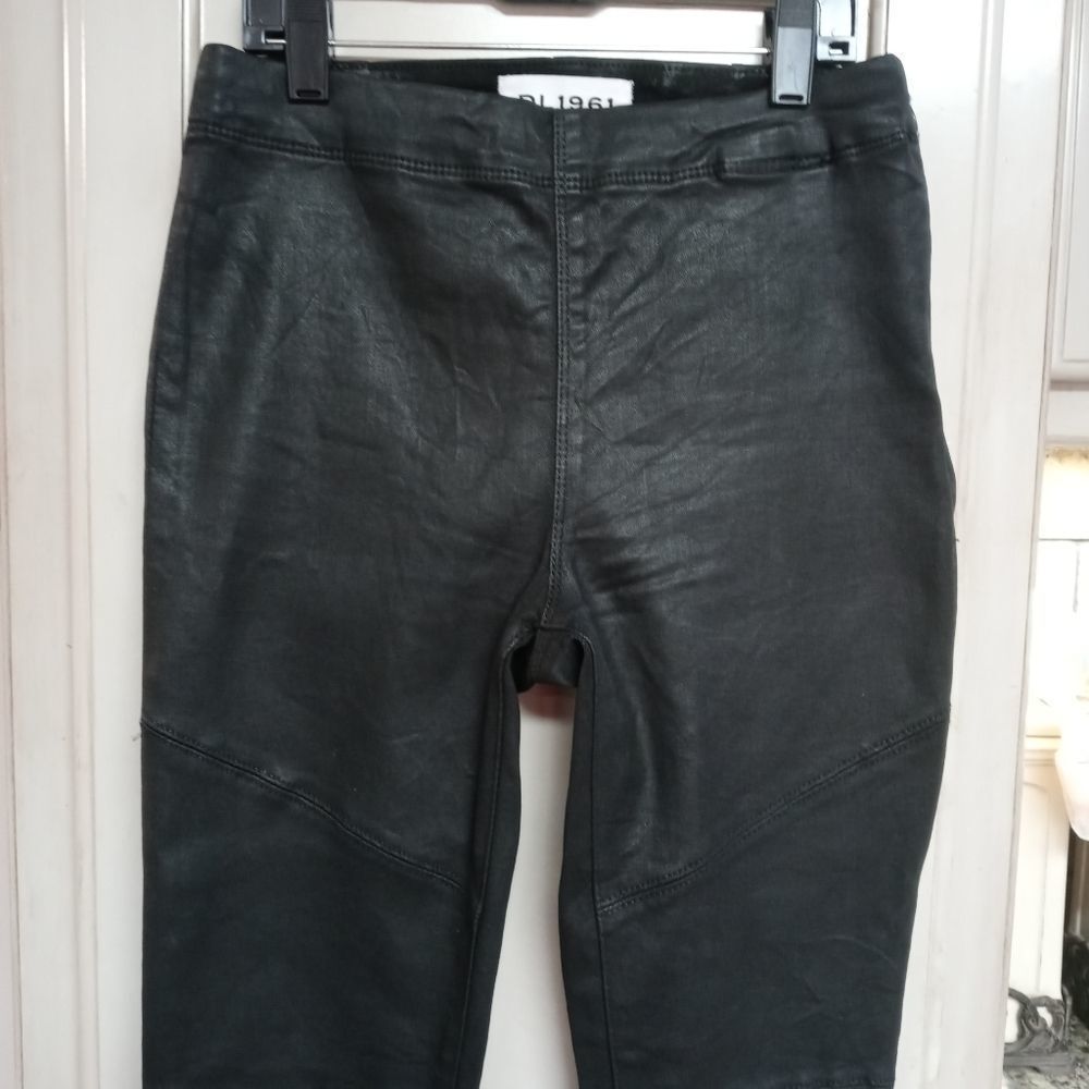 Dl1961 Sz. 24 Haven Black Coated Denim Leggings — image 8 of 8